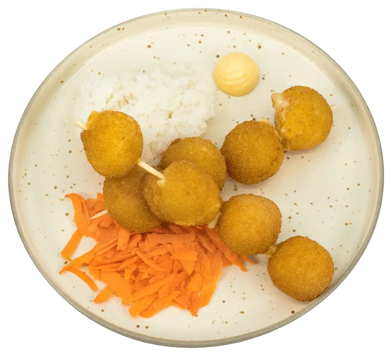 Brochetas de queso