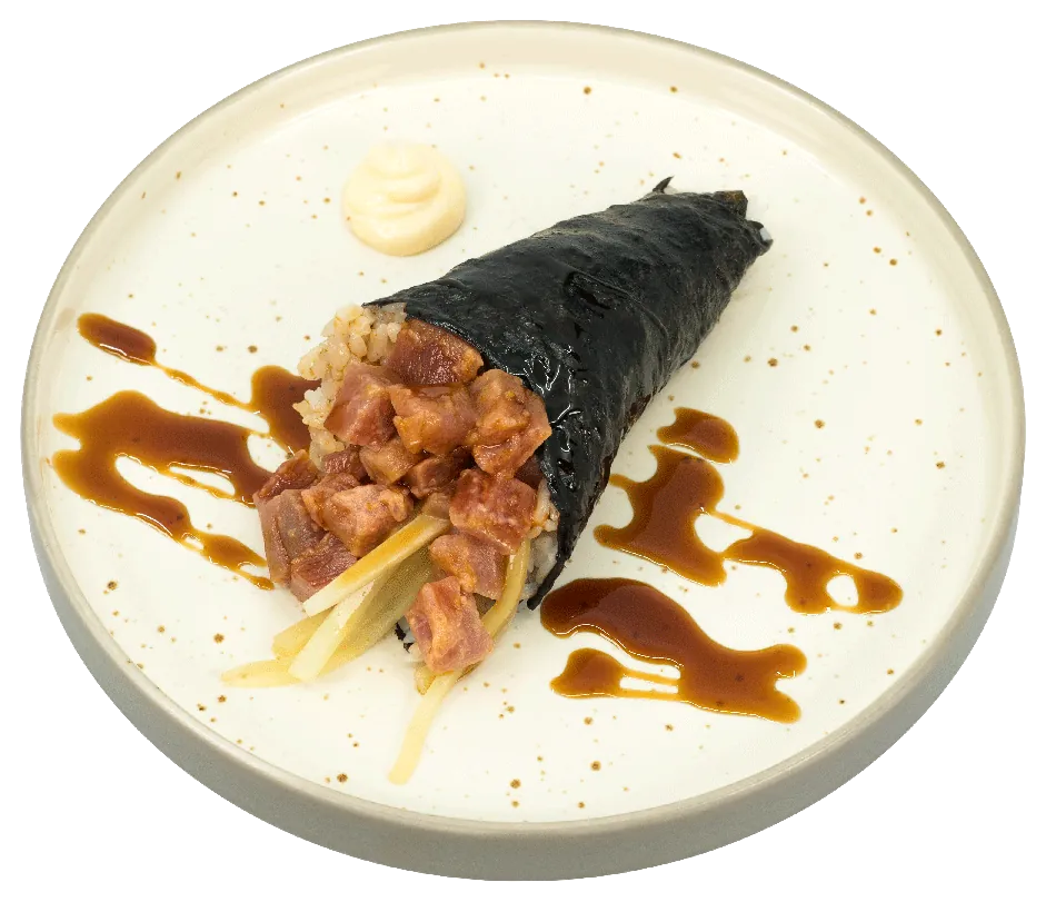 Cono de alga nori